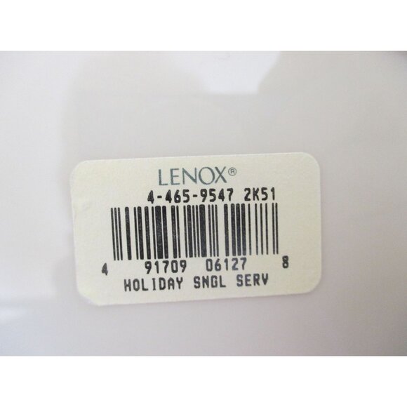 Lenox Holiday Dimension Collection Tray With Center Handle - Vintage Serveware - Picture 6 of 6